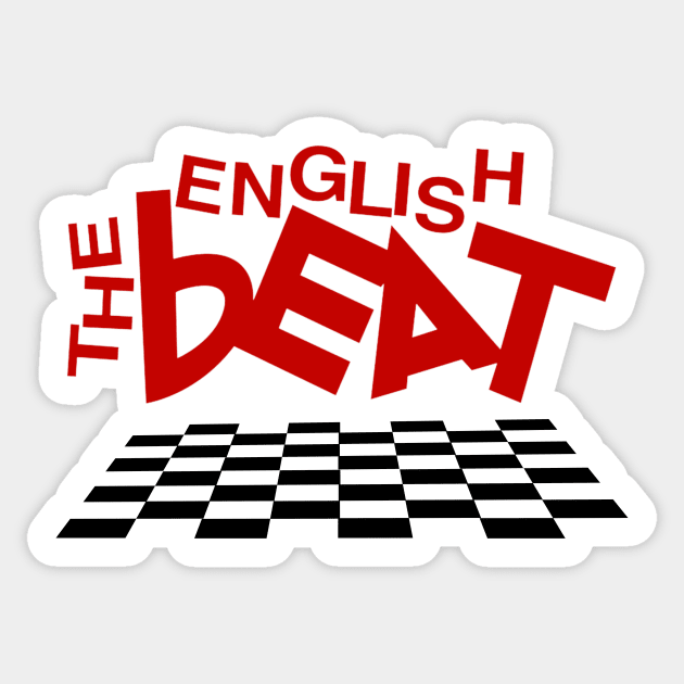 The English Beat Sticker by Timeless Chaos